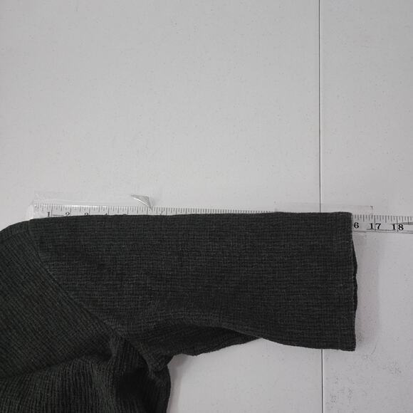 Eileen Fisher Textured Knit Short Sleeve Top Tencel Dark Gray XL 5957 SCOOP - Picture 6 of 10